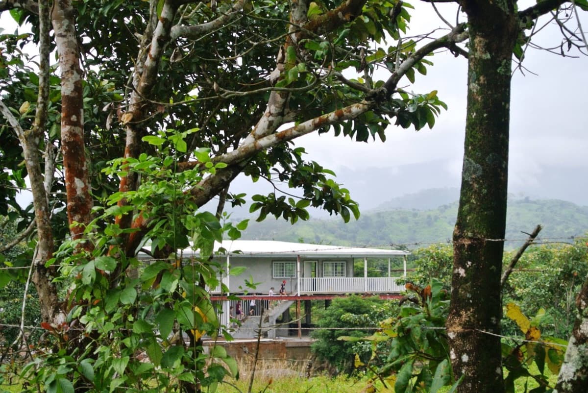 PMF Bible Institute building nestled in the rainforest hills of Chiman, Panama